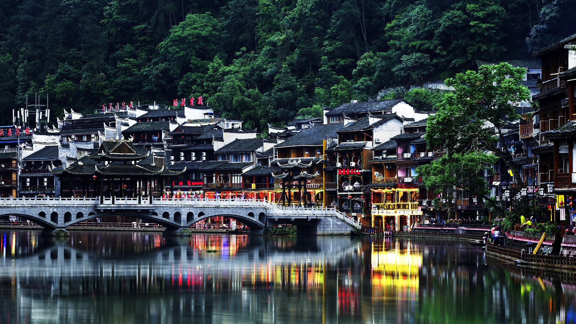 Fenghuang scenic ancient town, Hunan Province, China