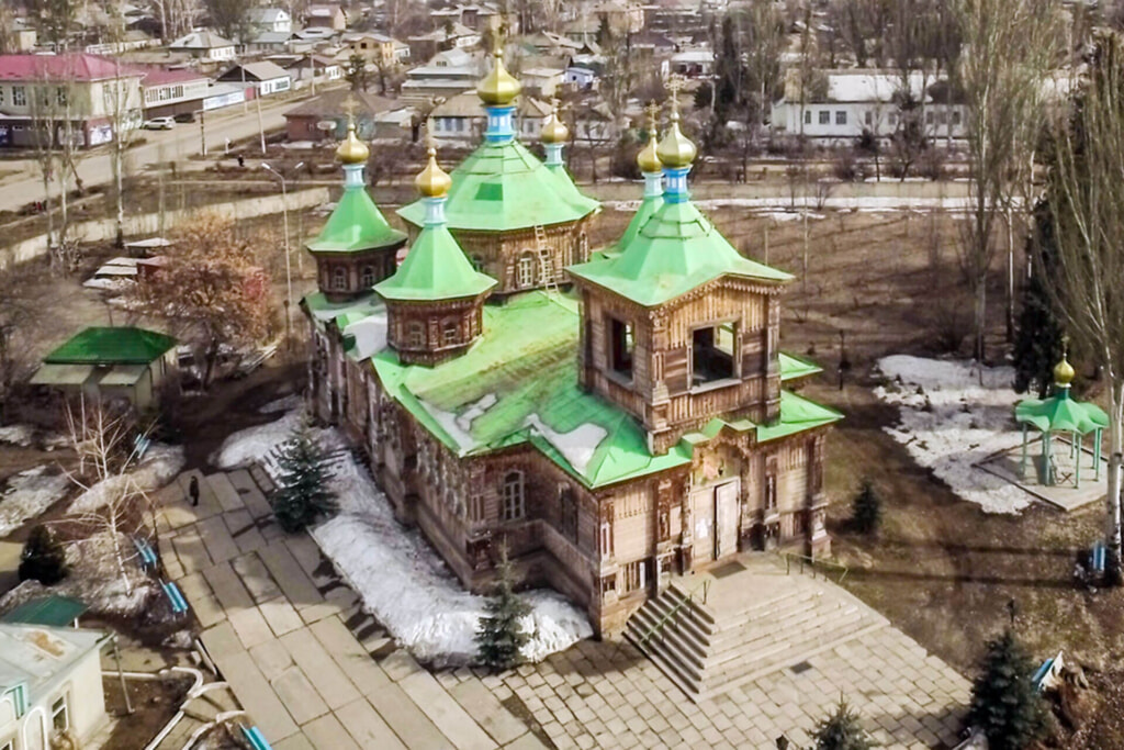 Orthodox Cathedral of the Holy Trinity in Karakol, Kyrgyzstan