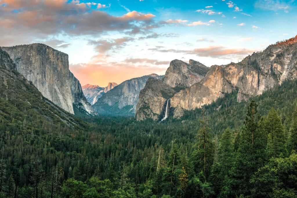 Yosemite National Park is in California’s Sierra Nevada mountains