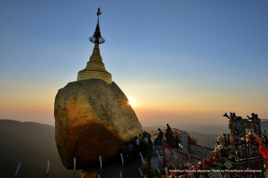 Kyaikhtiyo Pagoda, Myanmar Photo by PhotoHound on Unsplash