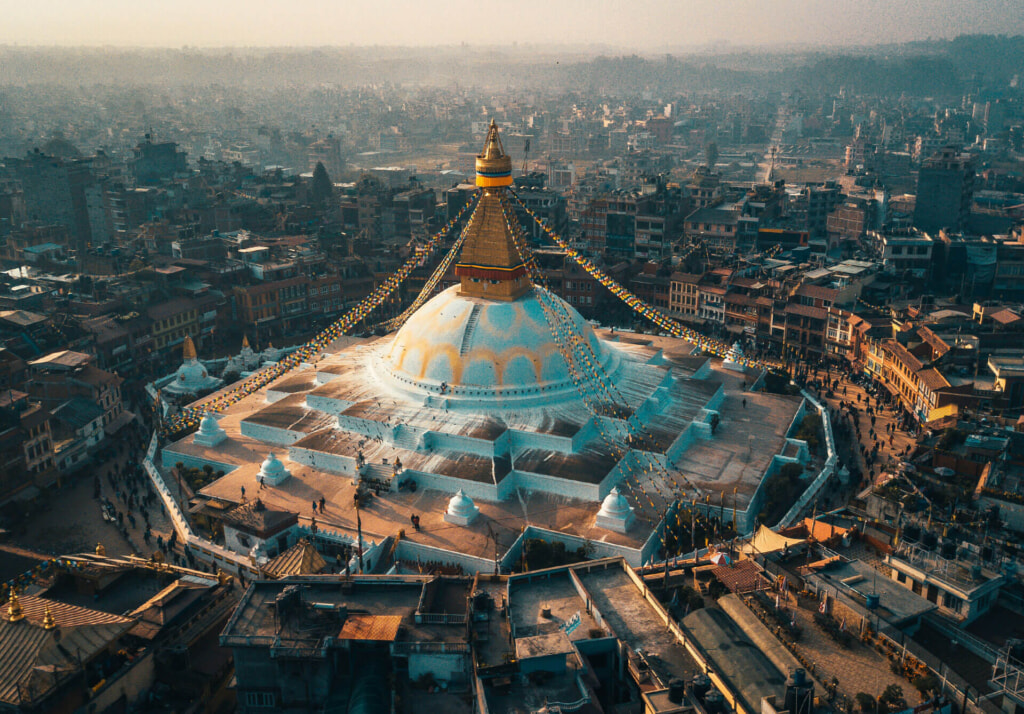 Nepal, Bodhnath Stupa, Photo by Raimond Klavins on Unsplash