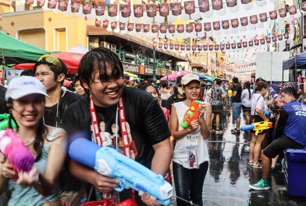 Songkran Festival, Thailand, Photo by Ken Kobayashi, Nikkei Asia