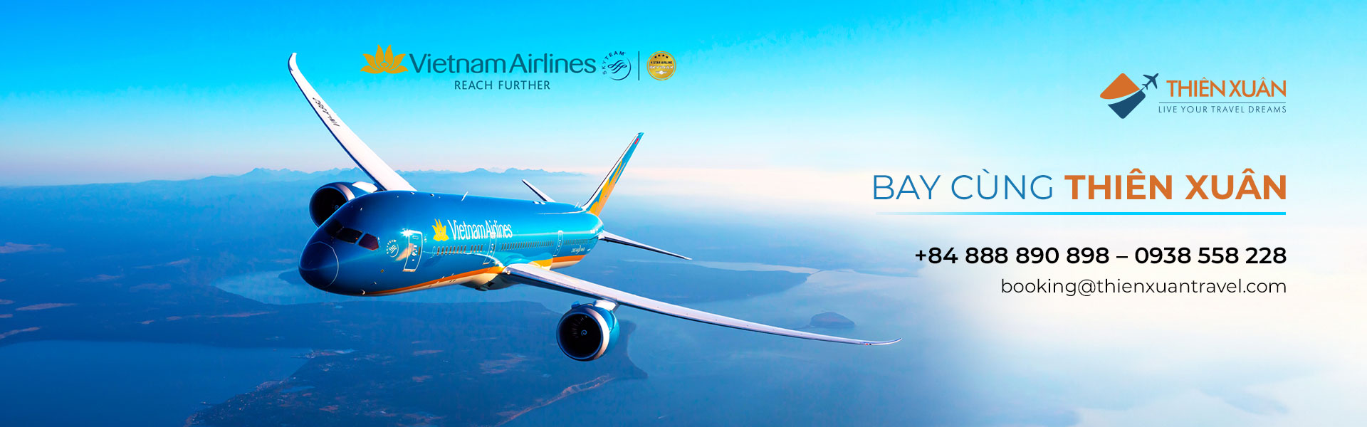 Thiên Xuân Travel – Live your travel dreams and flight with Vietnam Airlines