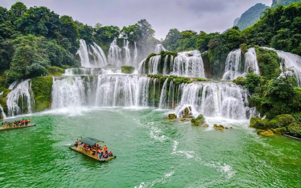 Ban Gioc Waterfall is one of Vietnam's most impressive natural sights.