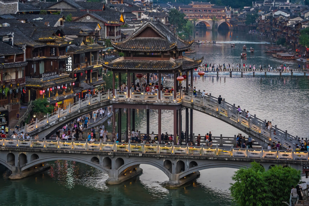 Fenghuang scenic ancient town, Hunan Province, China © Dreamstime ID 183098760